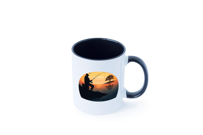 Angler | Sonnenuntergang Fischer Fische Angeln v2 Geschenk Humor Geschenkidee