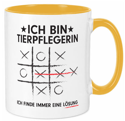 Löse Probleme: Tierpflegerin | Pflegeberuf Tierheim v3 Humor Arbeit Kollegen