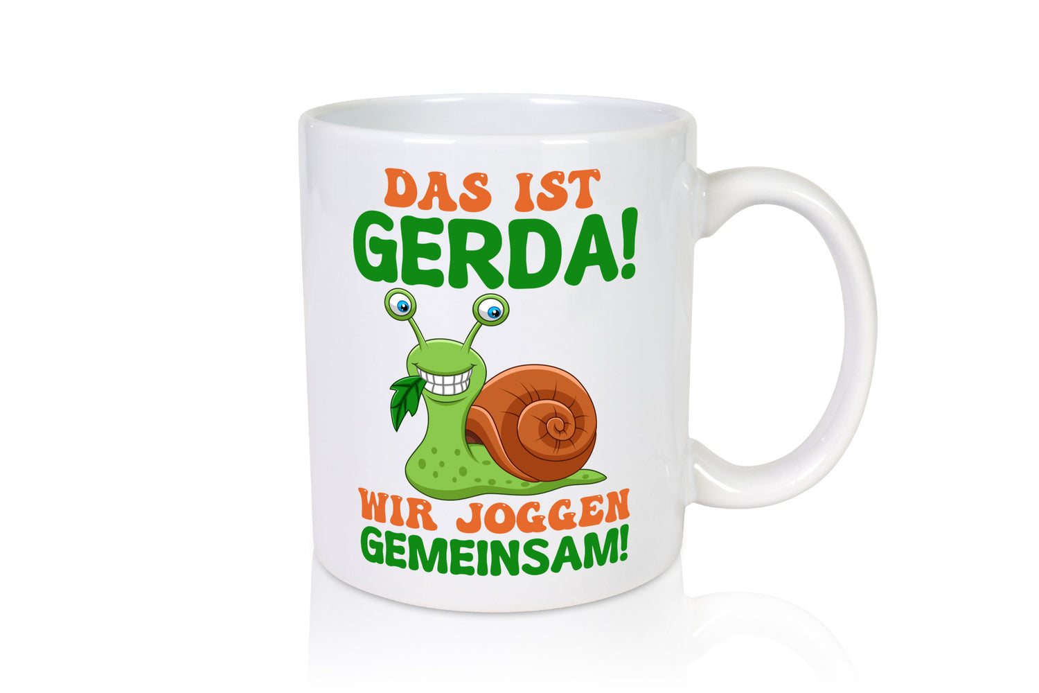 Wir Joggen gemeinsam | Sport Schnecke Humor Geschenkidee Tasse