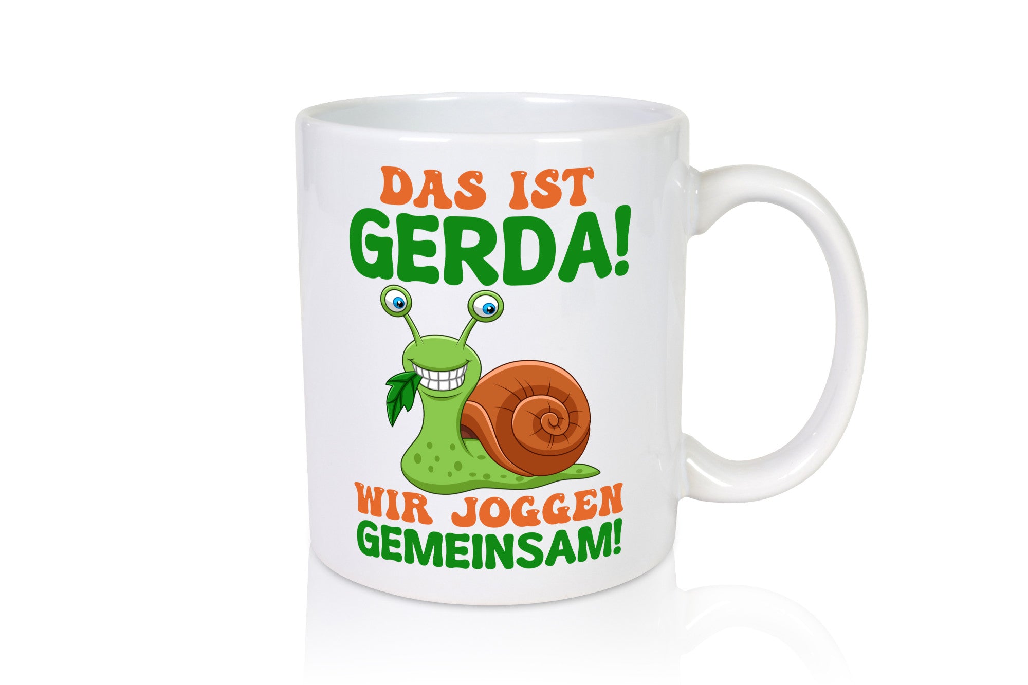 Wir Joggen gemeinsam | Sport Schnecke Humor Geschenkidee Tasse