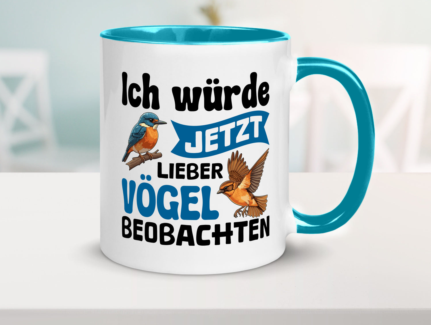 Vögel beobachten | Vogel lustig Humor Geschenkidee Geschenk Tasse