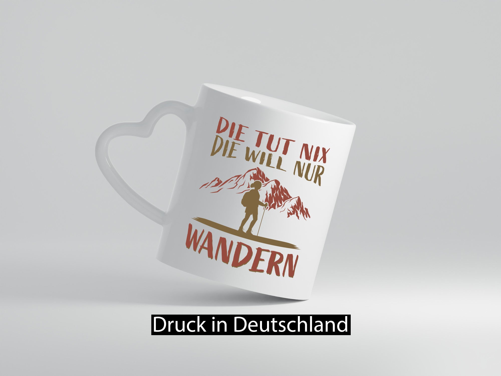 Die will nur wandern | Wanderin Berge Humor Geschenkidee Tasse