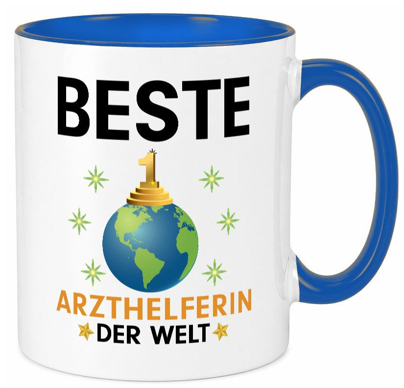 Welt Beste Arzthelferin | Fachangestellte Medizin lustig Humor Geschenkidee Tasse