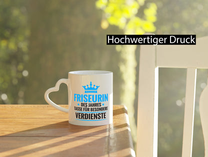Besonderer Verdienst: Friseurin | Friseuse Frisörin Geschenk Humor Geschenkidee