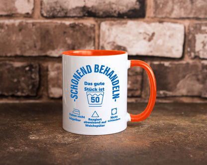 Schonend behandeln | 50 Geburtstag Humor Geschenkidee Tasse