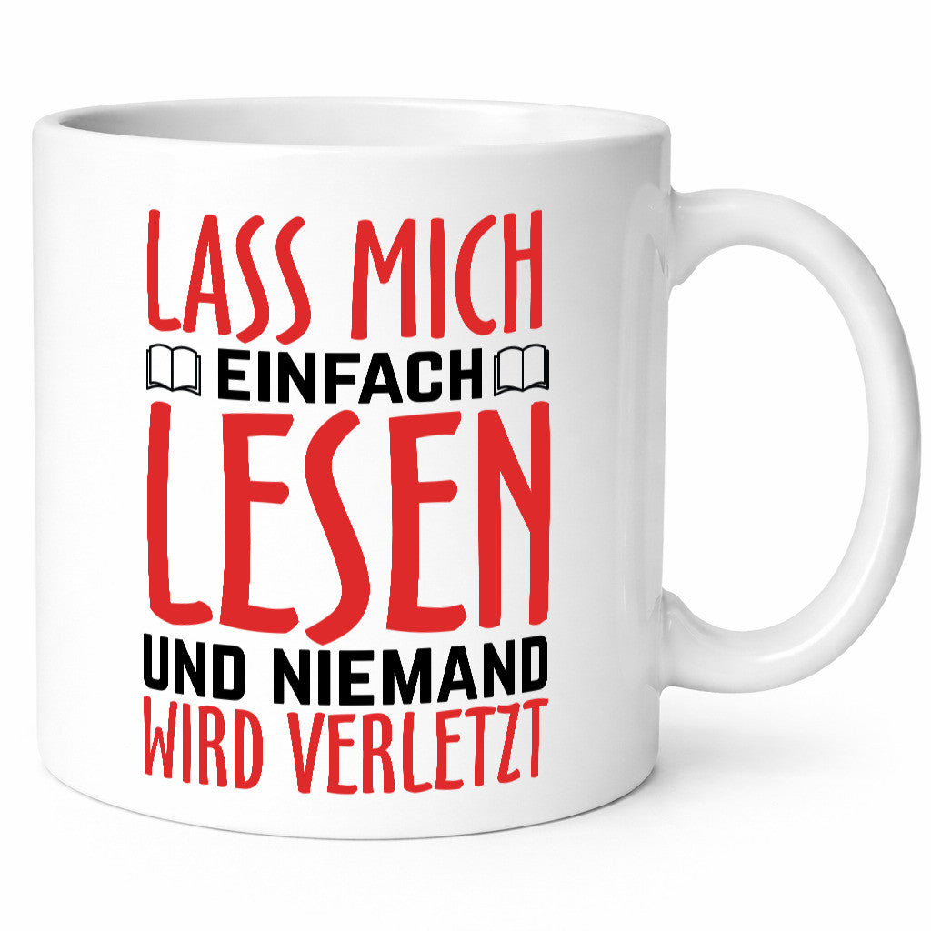 Lass mich Lesen Humor Geschenkidee Tasse