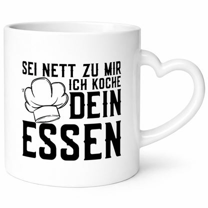 Sei nett zu mir | Koch Haubenkoch Küche Küchenchef lustiger Spruch Geschenk