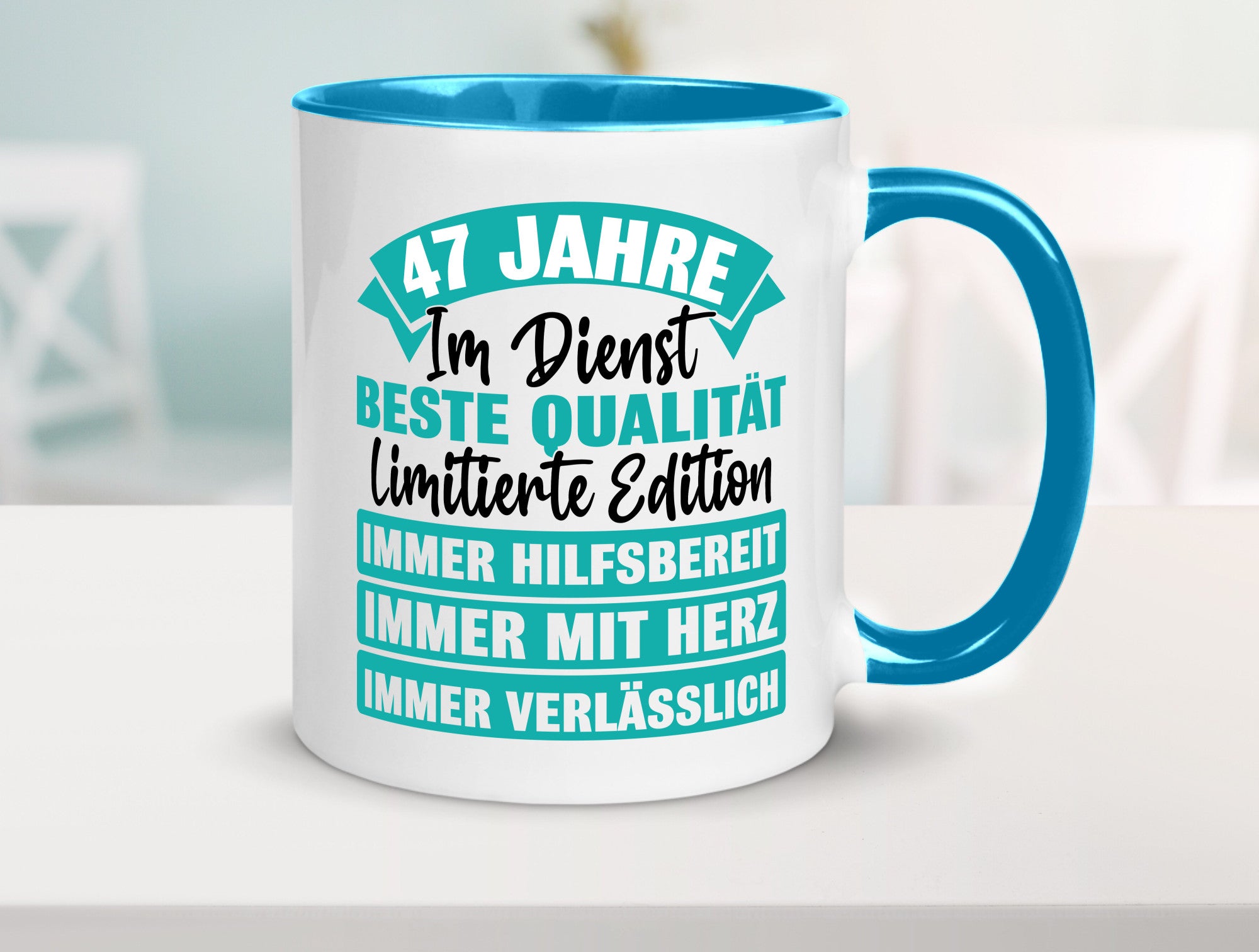 47 Jahre im Dienst | Jubiläum Arbeit Geschenk Kollegen Büro lustiger Spruch