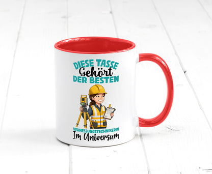 Im Universum: Vermessungstechnikerin | Techniker lustiger Spruch Geschenk Humor