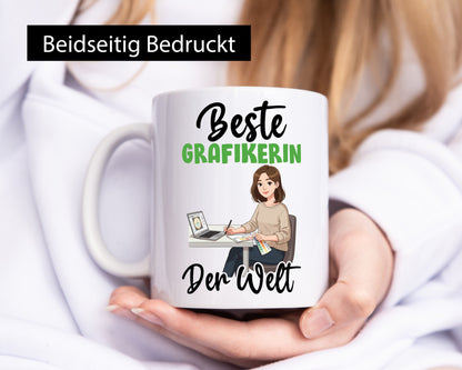 Bester Grafikerin | Grafik Design lustiger Spruch Geschenk Humor Geschenkidee