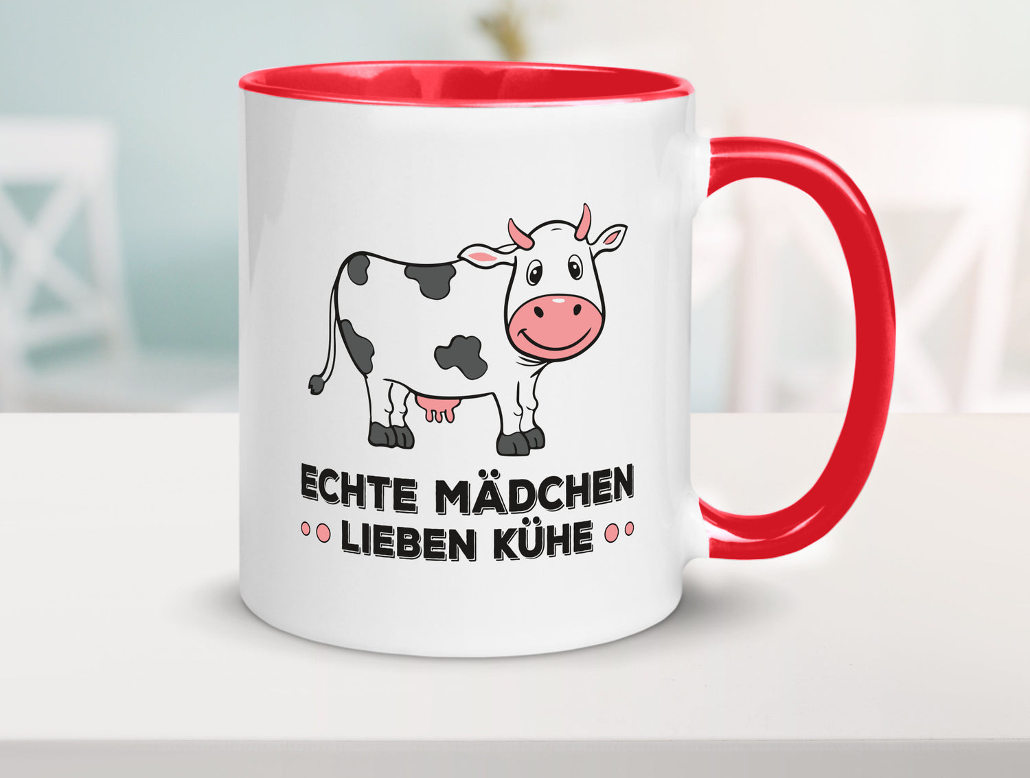 Echte mädchen lieben Kühe | Farm Farmer Bauer lustiger Spruch Geschenk Humor