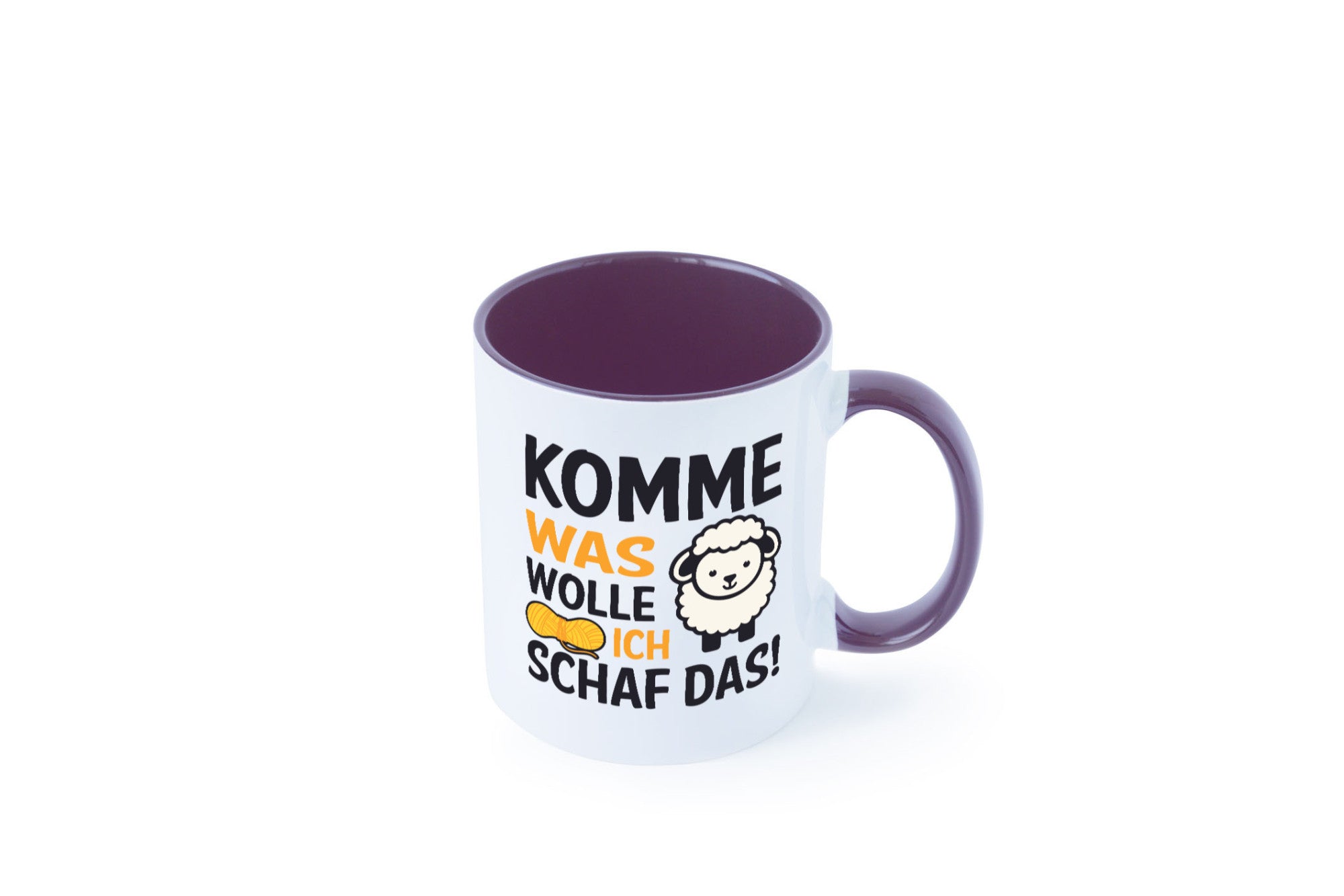 Komme was wolle, ich schaf das | Wolle Humor Geschenkidee Tasse
