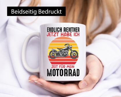 Endlich Renter jetzt habe ich Zeit für mein Motorrad lustig Humor Geschenkidee