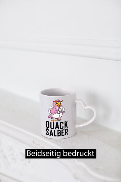 Quacksalber | witzige Ente Comic Arzt Ärztin lustiger Spruch Geschenk Humor