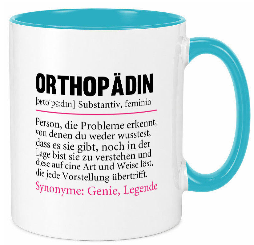 Orthopädin | Spruch Beruf Humor Orthopädie v2 Arbeit Kollegen Büro Geschenkidee