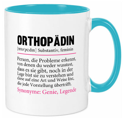 Orthopädin | Spruch Beruf Humor Orthopädie v2 Arbeit Kollegen Büro Geschenkidee