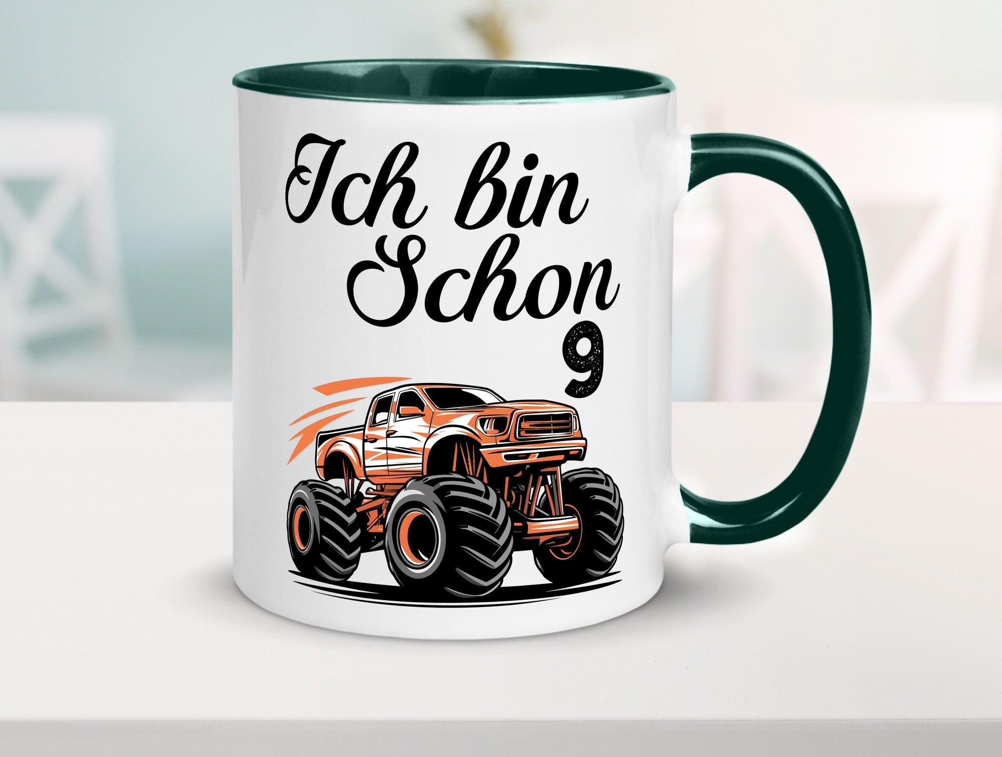 9. Geburtstag | Monster truck 9 Jahre lustiger Spruch Geschenk Geschenkidee