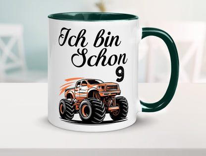 9. Geburtstag | Monster truck 9 Jahre lustiger Spruch Geschenk Geschenkidee