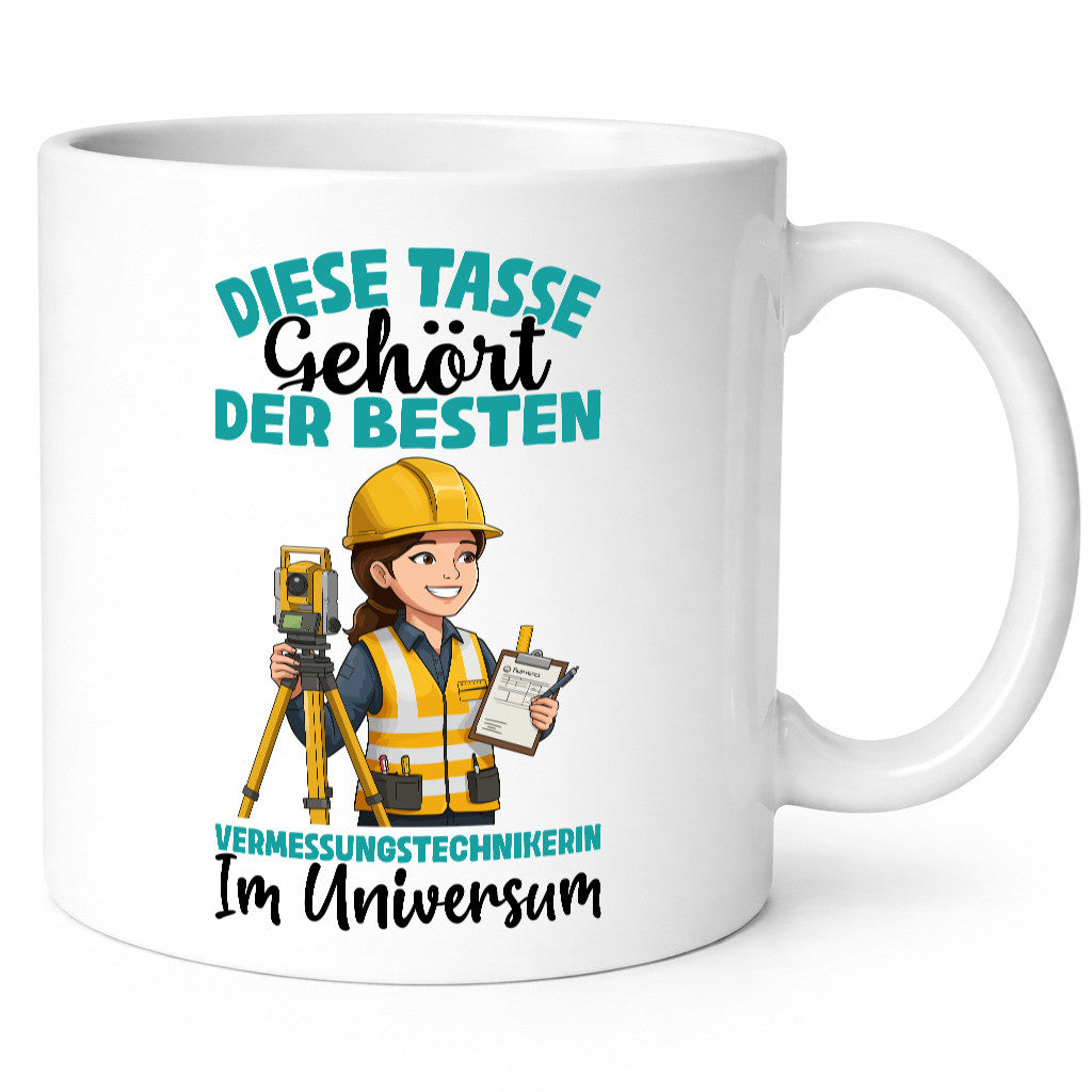 Im Universum: Vermessungstechnikerin | Techniker lustiger Spruch Geschenk Humor