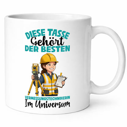 Im Universum: Vermessungstechnikerin | Techniker lustiger Spruch Geschenk Humor