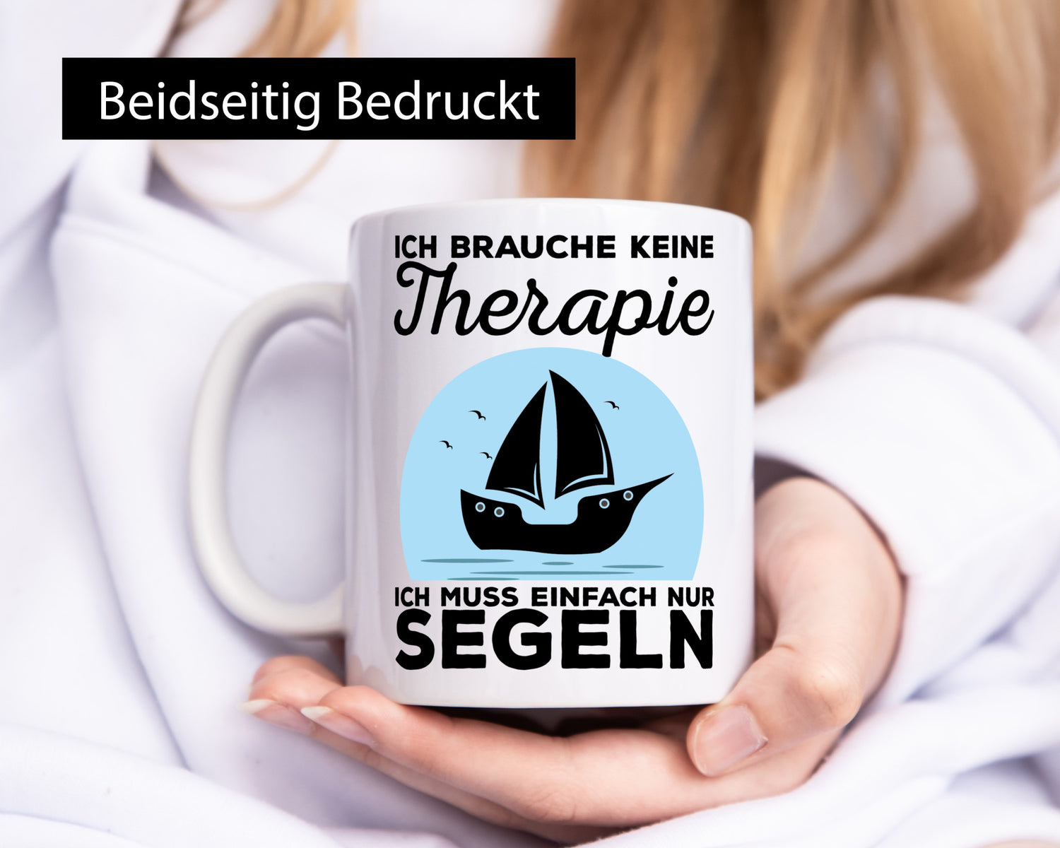 Einfach nur segeln | Segler Tasse Segelboot Therapie Geschenkidee Humor