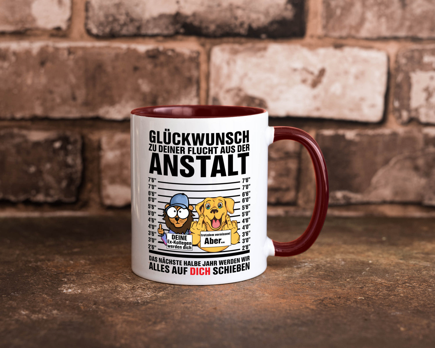 Glückwunsch zu deiner Flucht | Abschiedgeschenk v3 Geschenk Humor Geschenkidee
