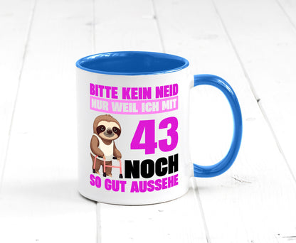 43. Geburtstag | Bitte kein neid Faultier 43 Jahre Geschenk Geschenkidee