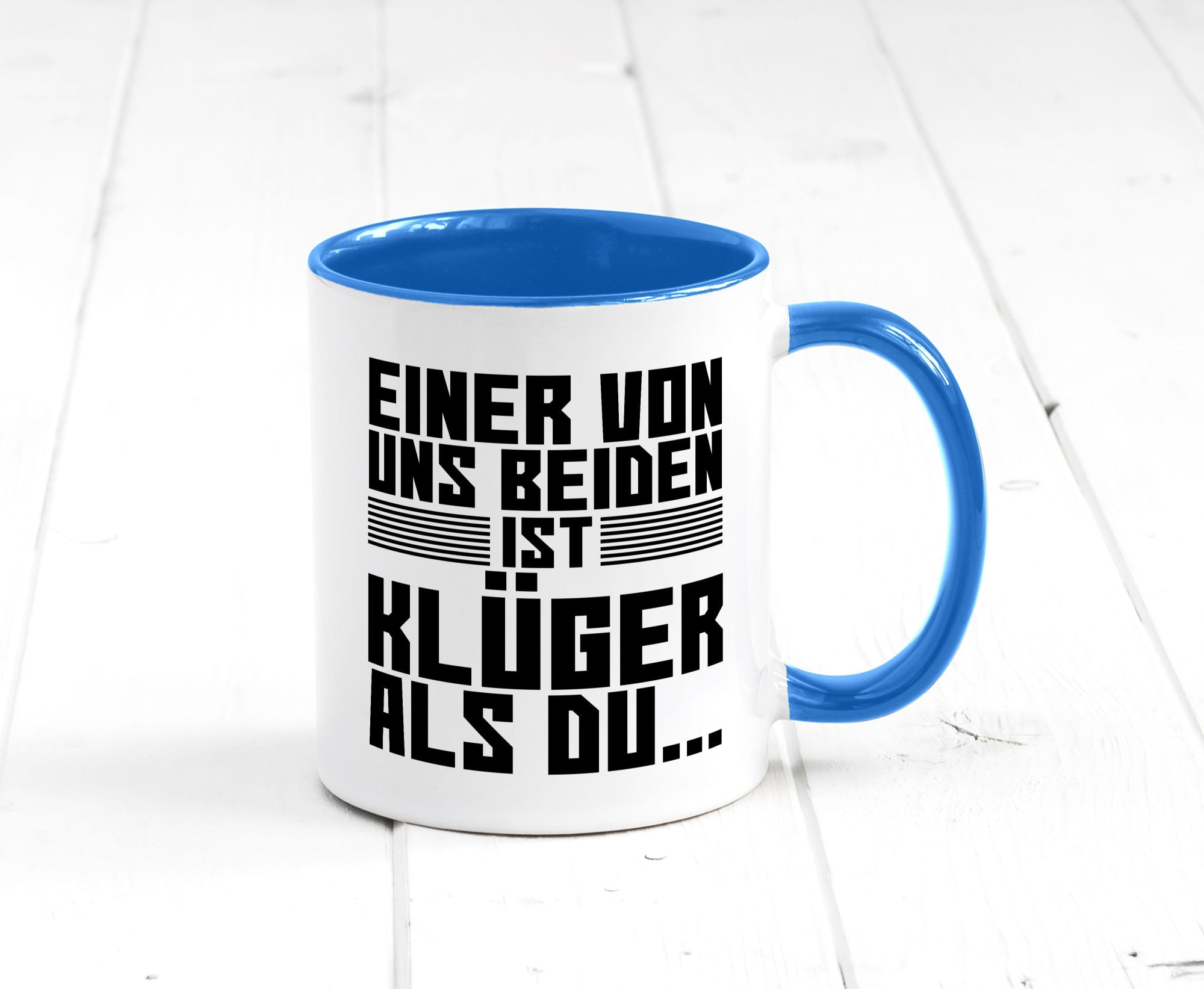 Einer von uns beiden ist klüger als du | Intelligenz Witz lustiger Spruch