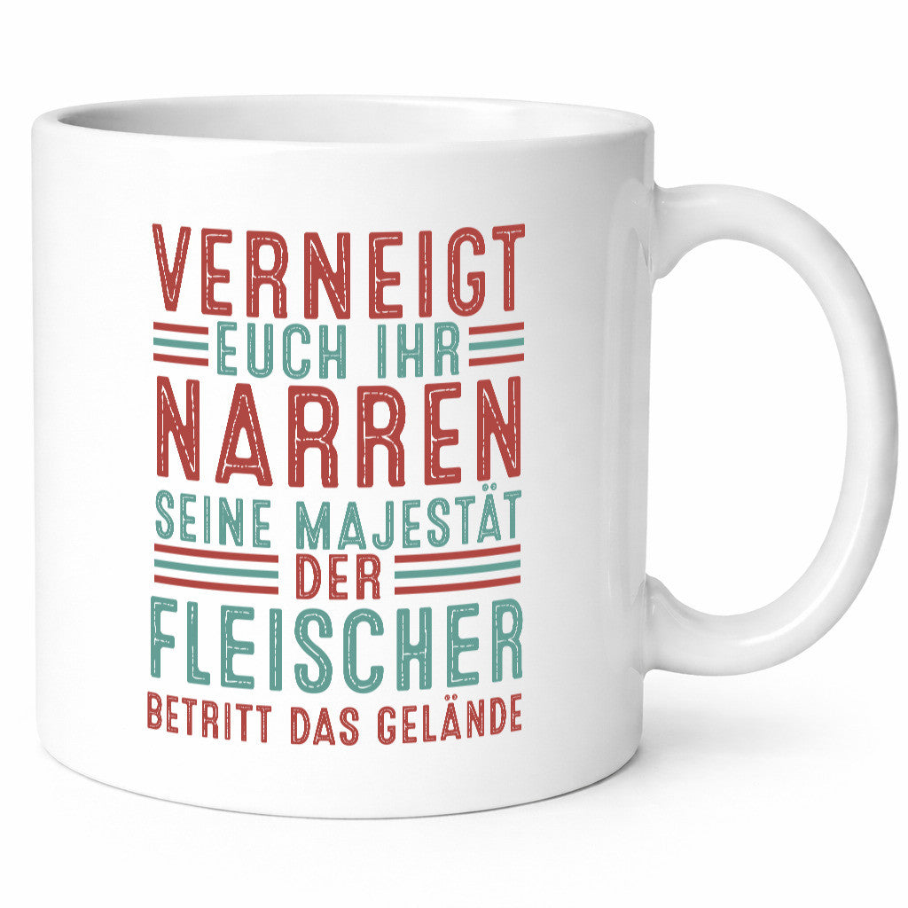 Verneigt euch: Fleischer | Schlachterei v2 lustig Humor Geschenkidee Geschenk