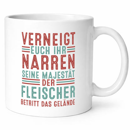 Verneigt euch: Fleischer | Schlachterei v2 lustig Humor Geschenkidee Geschenk