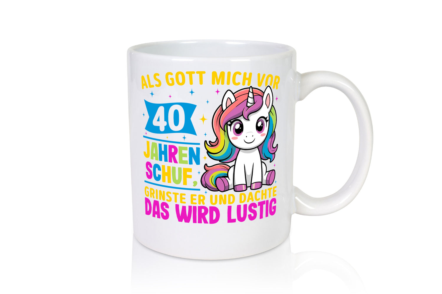40. Geburtstag | Als Gott mich schuf 40 Jahre Geschenk Geschenkidee lustiger