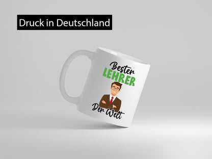 Bester Lehrer | Schule Beruf Schüler v2 Geschenk Arbeit Kollegen Büro lustiger