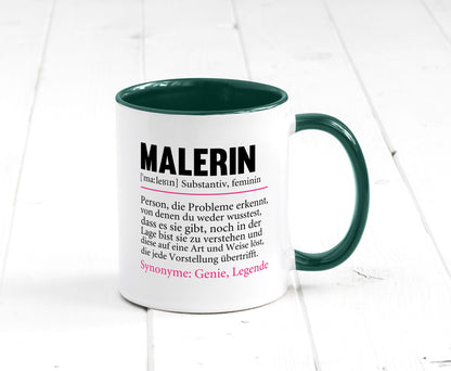 Malerin | Spruch Beruf lustig Malerinnen Humor Arbeit Kollegen Büro