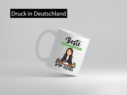 Beste Bürokauffrau | Kauffrau v2 lustiger Spruch Geschenk Arbeit Kollegen Büro