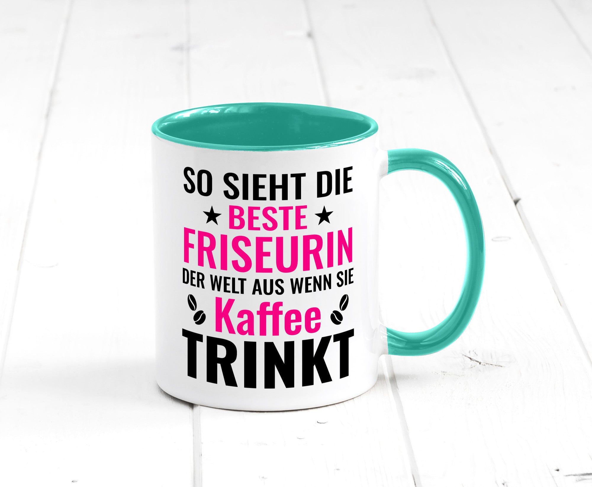 Kaffee trinkt: Friseurin | Friseuse Frisörin lustig Humor Geschenkidee Geschenk