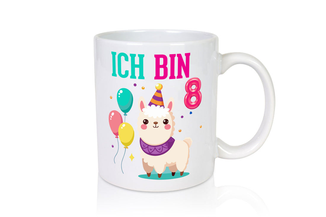 8. Geburtstag | 8 Jahre Lama Alpaka Humor Geschenkidee Tasse