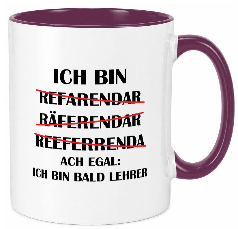 Ich bin bald Lehrer | Rechtschreibfehler lustig Humor Geschenkidee Geschenk