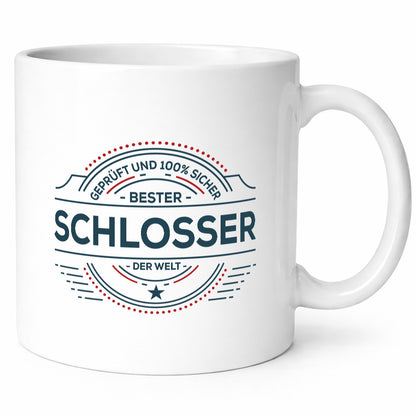 Geprüft und sicher: Schlosser | Beruf Schlosserei Geschenkidee Arbeit Kollegen