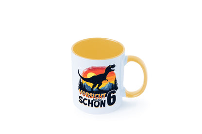 6. Geburtstag | 6 Jahre Dinosaurier Geschenkidee Humor Tasse