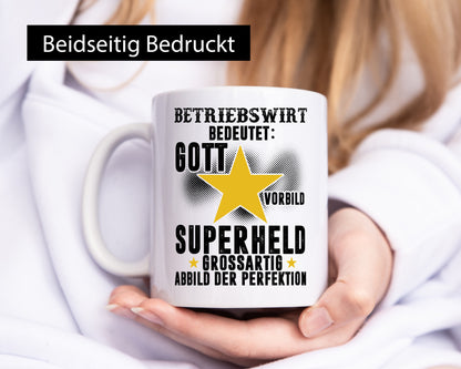 Bedeutung von Betriebswirt | Betriebswirtschaft Geschenkidee Humor Tasse