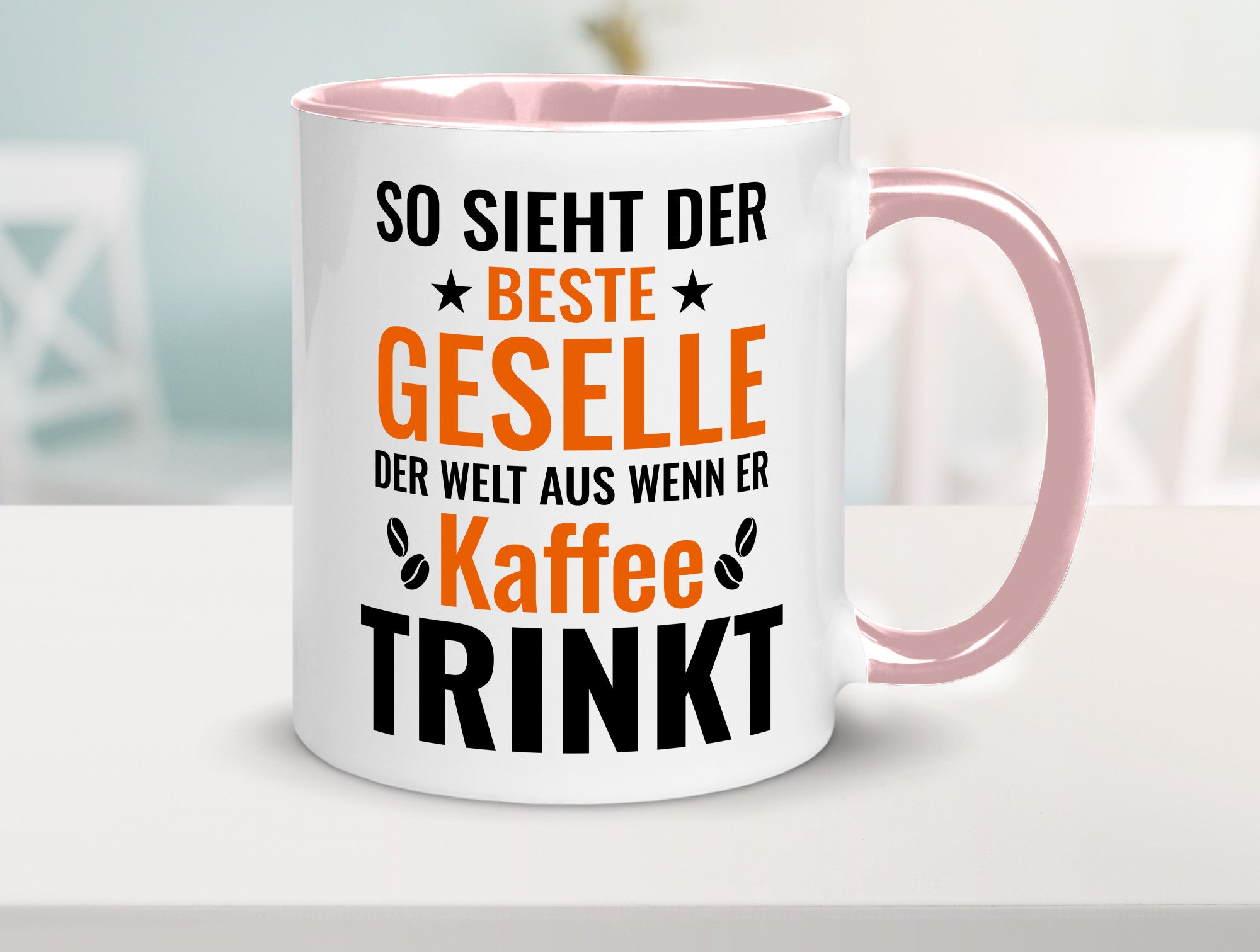 Kaffee trinkt: Geselle | Handwerker lustig Humor Geschenkidee Geschenk Tasse