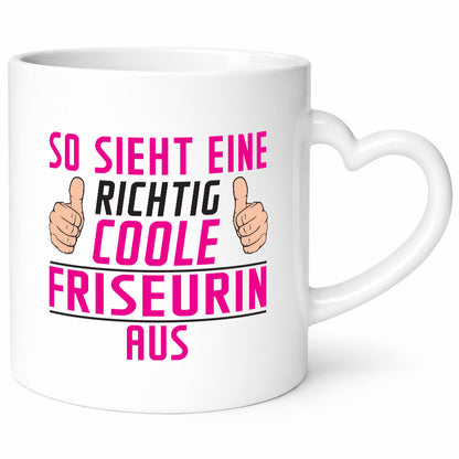 Richtig Coole Friseurin | Friseuse Frisörin lustig Humor Geschenkidee Geschenk