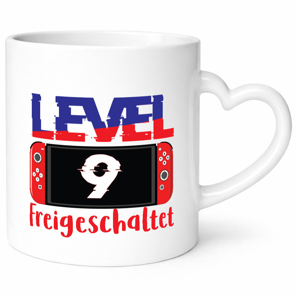 Level 9 Freigeschaltet | 9. Geburtstag Zocker Gamer Humor Geschenkidee Tasse
