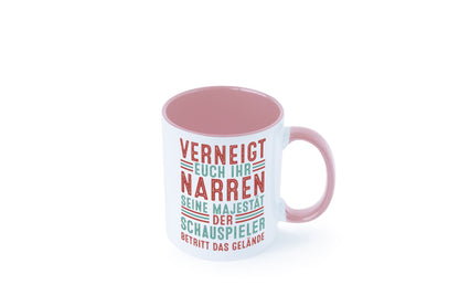 Verneigt euch: Schauspieler | Theater lustig Humor Geschenkidee Geschenk Tasse