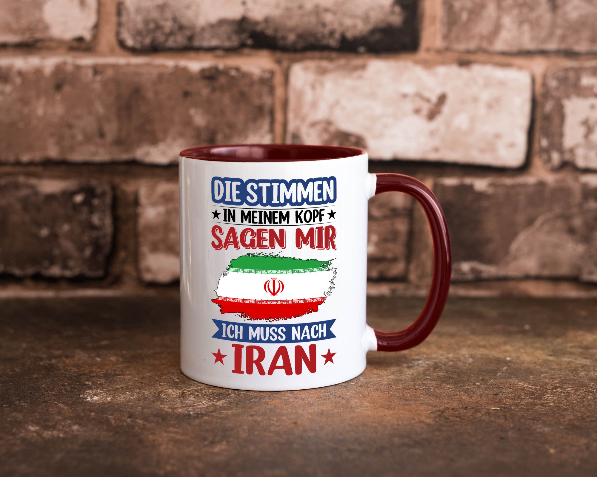 Iran | Urlaub Stimmen in meinem Kopf Traumland Humor Geschenkidee Tasse