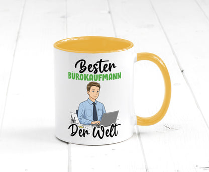 Bester Bürokaufmann | Kaufmann v2 lustig Arbeit Kollegen Büro Geschenk Tasse