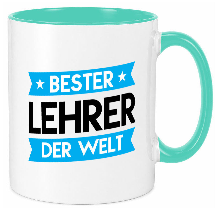 Bester Lehrer | Schule Beruf Schüler Geschenkidee Arbeit Kollegen Büro Humor Tasse