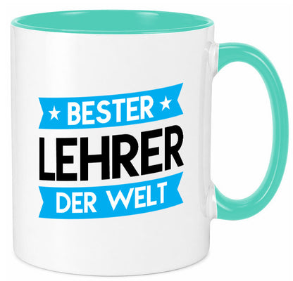 Bester Lehrer | Schule Beruf Schüler Geschenkidee Arbeit Kollegen Büro Humor Tasse