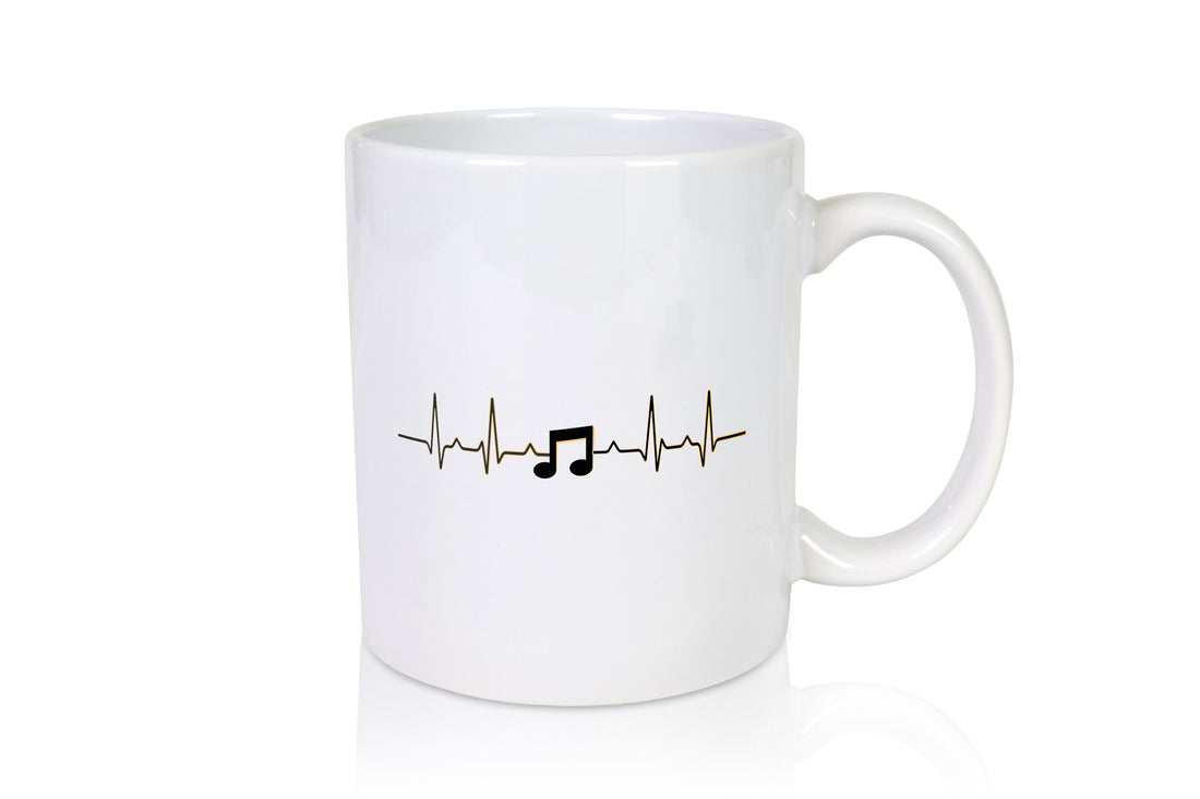 Note Herzschlag | Musik Symbol Musiker Musikant lustig Humor Geschenkidee