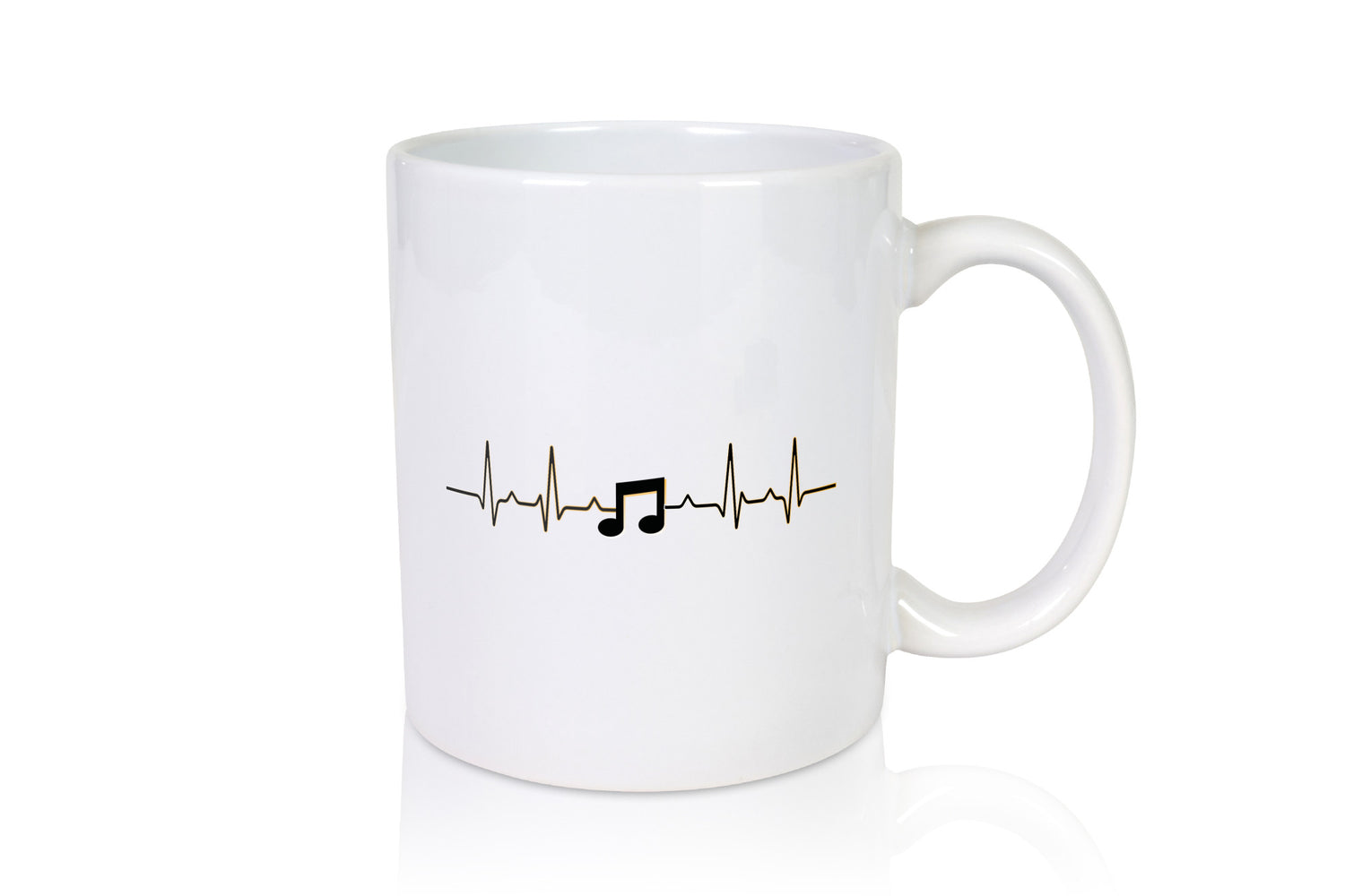 Note Herzschlag | Musik Symbol Musiker Musikant lustig Humor Geschenkidee